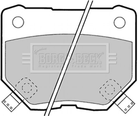 BORG & BECK Комплект тормозных колодок, дисковый тормоз BBP1349